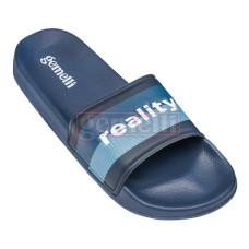 Мужские шлепанцы Реал 9 синий 150443Blue