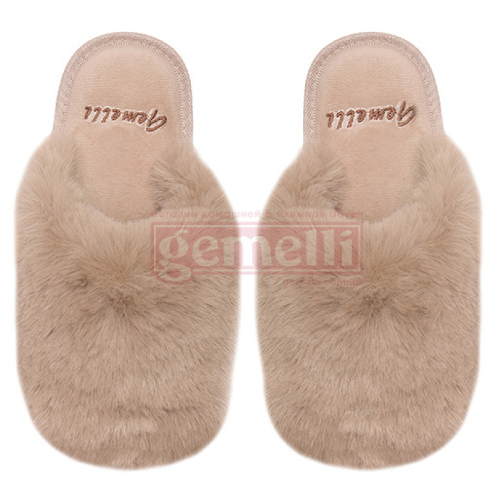 Women's slippers Ponchik Beige 