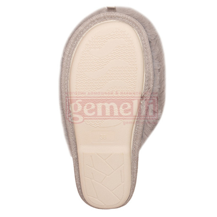 Women's slippers Ponchik Gray
