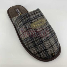 Мужские тапочки Комо 8 коричневая стелька pm-20510brs