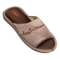 Kapcie damskie Atlas beżowy 4823043346845-beige