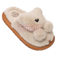 Женские тапочки Ведмежа бежевый 4823043357056Beige